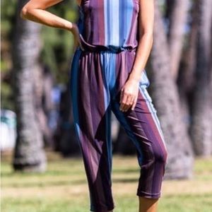 Fighting Eel Jumper brown and blue xs sleeveless